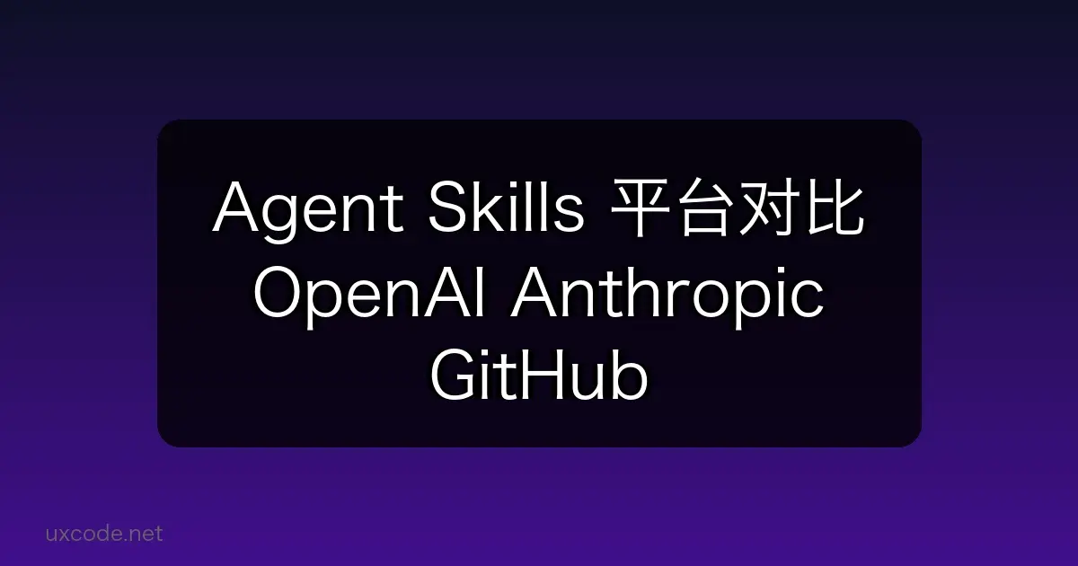 Agent Skills 平台对比：OpenAI、Anthropic、GitHub、Cursor 全面解析