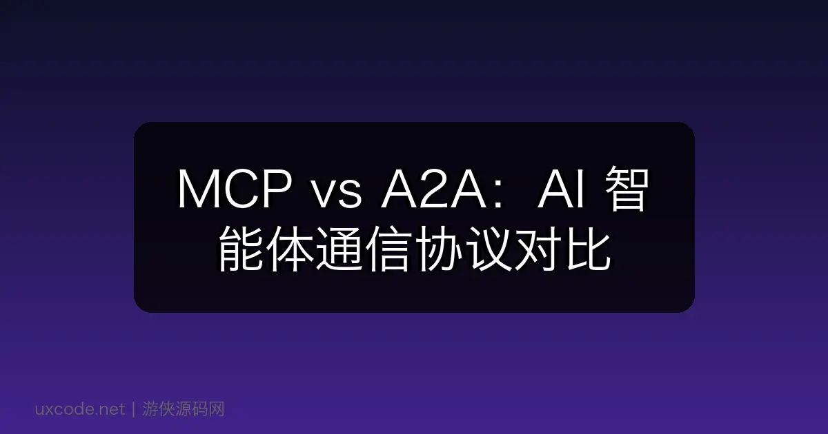 MCP vs A2A：AI 智能体通信协议对比